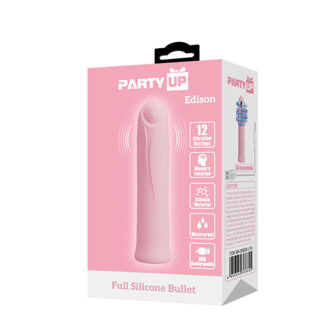 Party Up Edison Bullet 10.3 Centimeter USB Rechargeable Adult Toy BULLETS