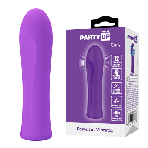 Party Up Gary USB Rechargeable Bullet 10.2 Centimeters Purple BULLETS