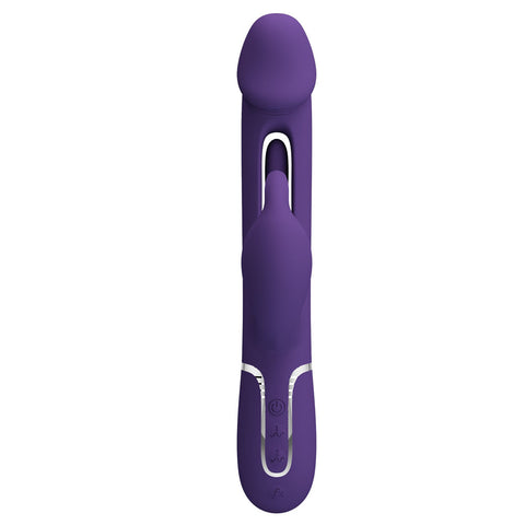 Party Up David Swinging Vibe 23.2 Centimeter USB Rechargeable Rabbit Vibrator with Flicking Arm VIBRATORS-RABBIT