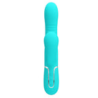 Party Up Paul Rolling Beads Vibrator Teal 22.6 cm Thrusting Rabbit Vibrator > Vibrators > Ladies > Rabbit