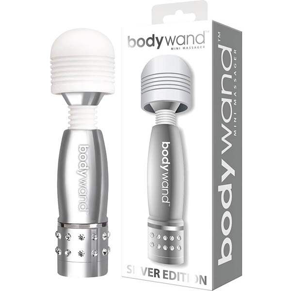 Bodywand Mini Massager – Silver, 10 cm Travel Size Secondary image