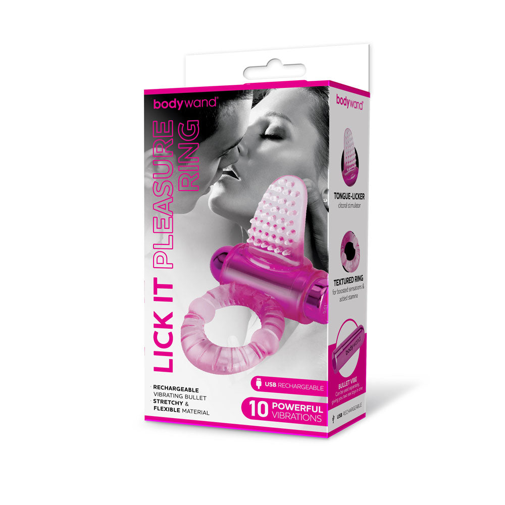Bodywand Rechargeable Lick It Pleasure Ring – USB Rechargeable Vibrating Cock Ring > Cock Ring > Vibrating