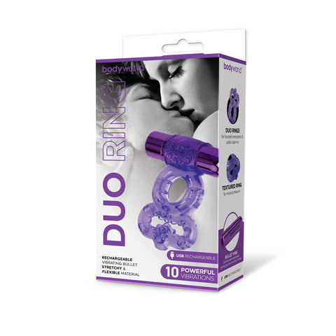 Bodywand Rechargeable Duo Ring for Couples Intimacy Enhancement Cock Rings Vibrating