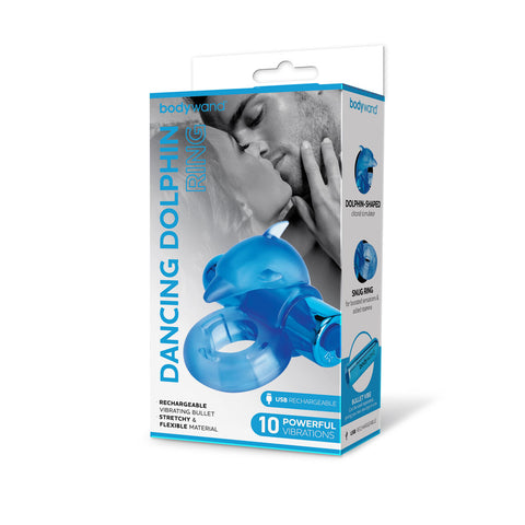 Bodywand Rechargeable Dancing Dolphin Erection Enhancing Ring Cock Rings Vibrating