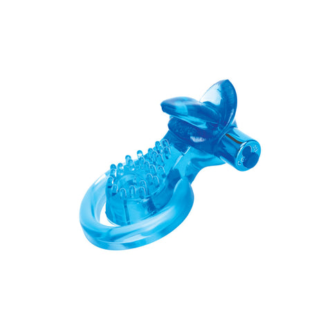 Bodywand Rechargeable Duo Ring with Clit Tickler for Couples Cock Rings Vibrating
