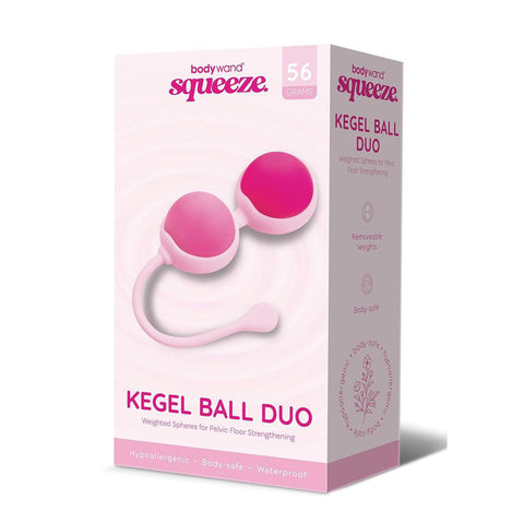 Bodywand Squeeze Kegel Ball Duo Weighted Kegel Balls Pink KEGEL TOYS