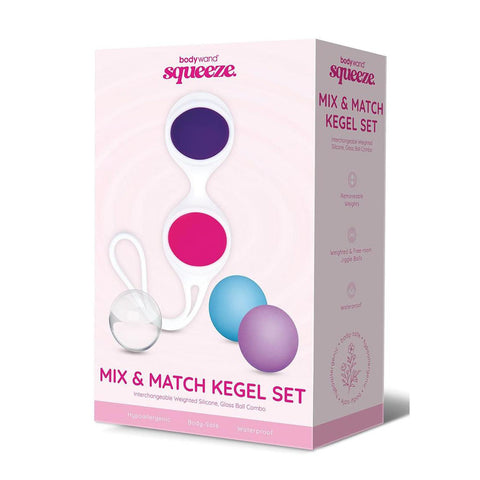 Bodywand Squeeze Mix and Match Kegel Set Weighted Kegel Balls Set Coloured KEGEL TOYS