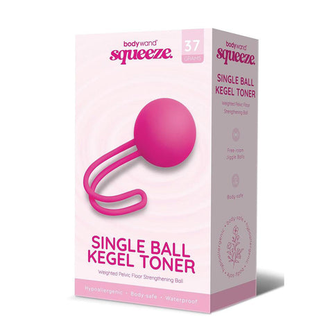 Bodywand Squeeze Single Ball Kegel Toner Weighted Pelvic Floor Exercise Tool Pink KEGEL TOYS