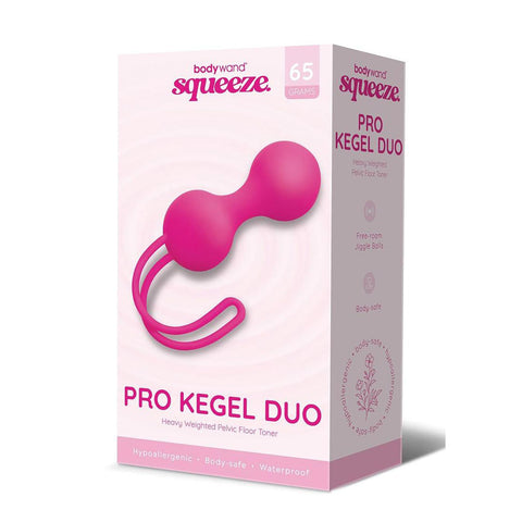 Bodywand Squeeze Pro Kegel Duo 65 Gram Weighted Kegel Balls Pink KEGEL TOYS