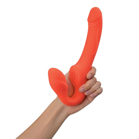 Bodywand ID Access Strapless Strap-On 15.2 cm USB Rechargeable Orange > Realistic Dildos and Vibes > Strapless Strap Ons