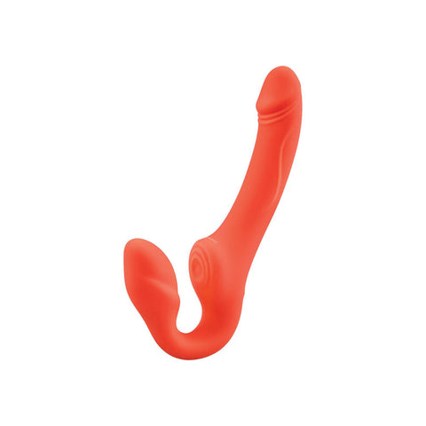 Bodywand ID Access Strapless Strap-On 15.2 cm USB Rechargeable Orange > Realistic Dildos and Vibes > Strapless Strap Ons