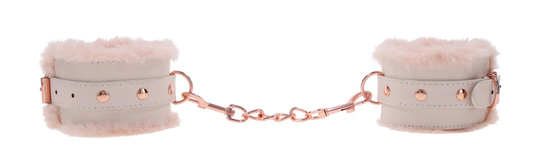 Sex and Mischief Peaches and Cream Fur Handcuffs > Bondage Gear > Restraints