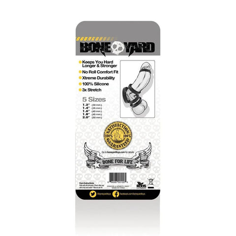 Boneyard Silicone Ring Five Piece Kit Black > Cock Ring > Sets