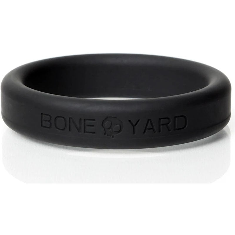 Boneyard Silicone Ring 45mm in Black - Comfortable and Durable > Cock Ring > Single