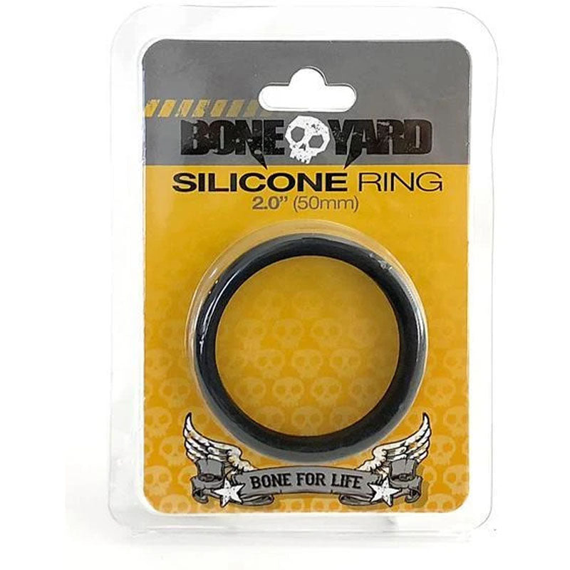 Boneyard Silicone Ring 50mm Black for Comfort and Durability > Cock Ring > Single