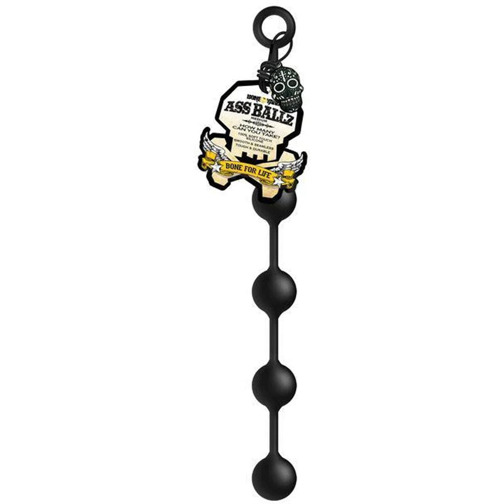Boneyard Ass Ballz Medium Black Beads