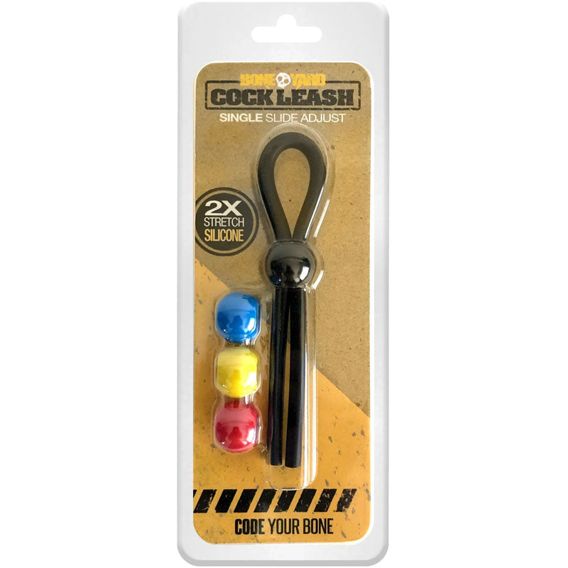 Cock Leash Single Black Adjustable Cock Ring for Enhanced Pleasure and Control Black > Cock Ring > Adjustable