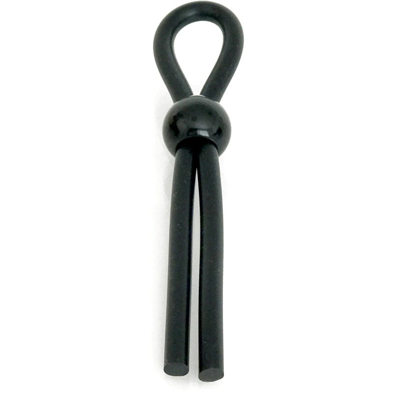 Cock Leash Single Black Adjustable Cock Ring and Control > Cock Ring > Adjustable