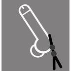 Boneyard Cock Leash Double – Adjustable Silicone Cock Ring > Cock Ring > Adjustable