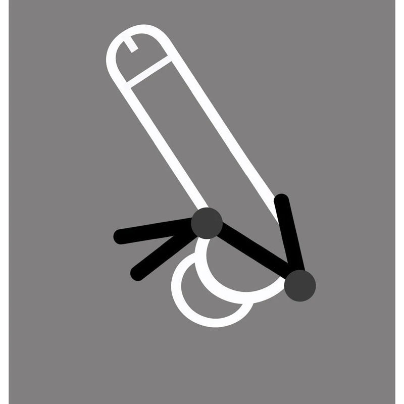 Boneyard Cock Leash Double – Adjustable Silicone Cock Ring > Cock Ring > Adjustable