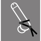 Boneyard Cock Leash Double – Adjustable Silicone Cock Ring > Cock Ring > Adjustable