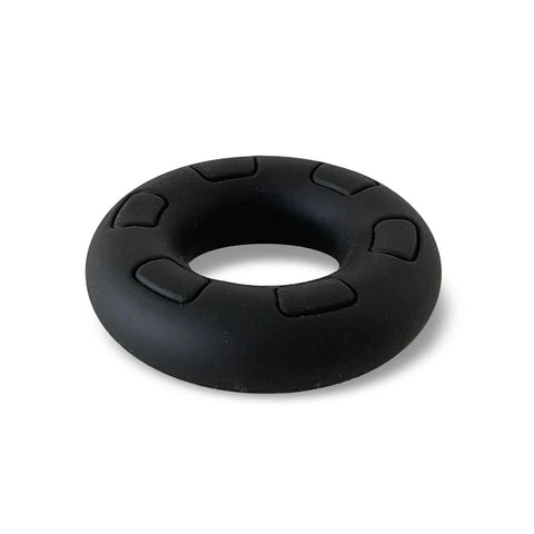 Daddy Silicone Ring Black with 3.0cm Inner Diameter > Cock Ring > Single