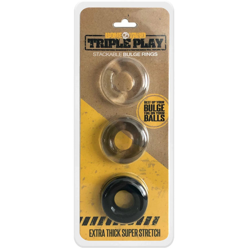 Triple Play Cock Ring with Three Adjustable Sizes for Ultimate Comfort and Versatility > Cock Ring > Sets