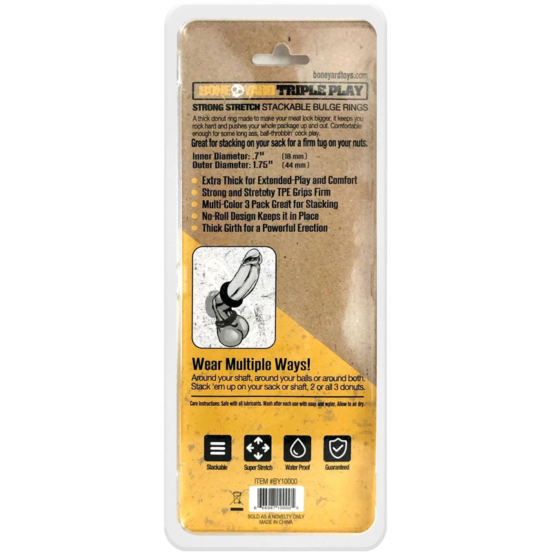 Triple Play Cock Ring with Three Adjustable Sizes for Ultimate Comfort and Versatility > Cock Ring > Sets