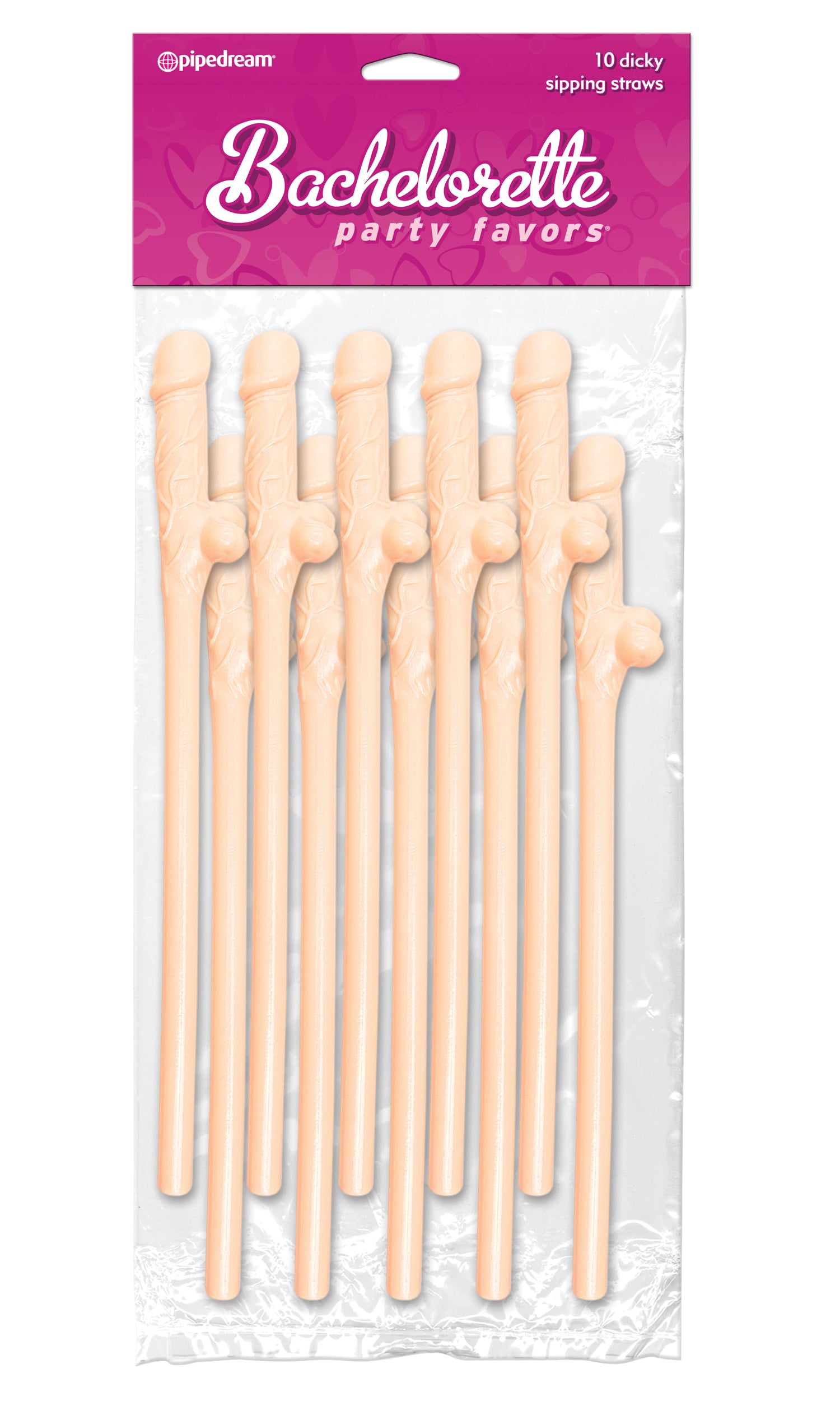 Bachelorette Party Favors Dicky Sipping Straws Set of 10 Bachelor & Bachelorette Items