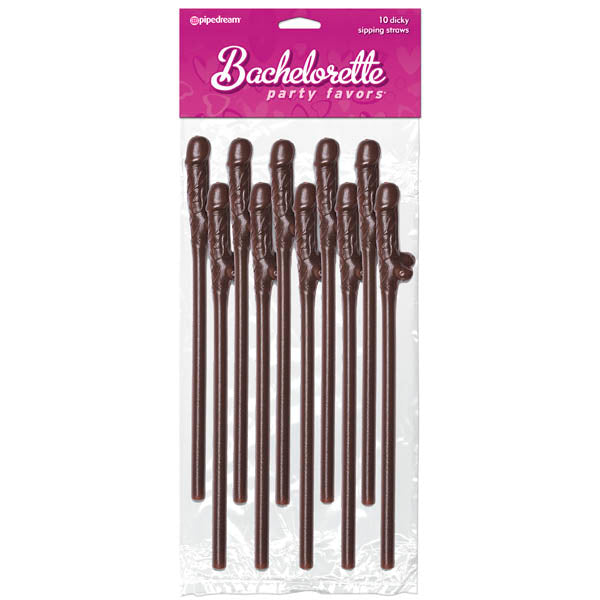Bachelorette Party Favors - Dicky Sipping Straws - Set of 10 Default Title Party Supplies