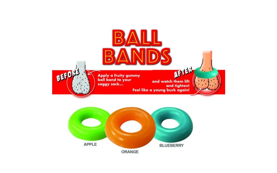 Ball Bands Gummy (Apple Orange Blueberry) – Edible Cock Ring Secondary image