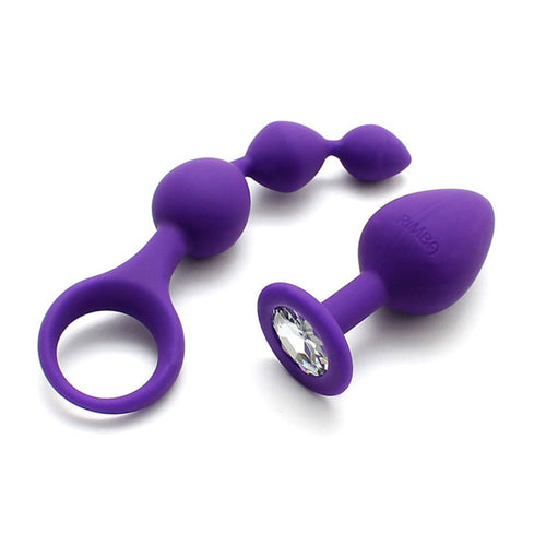Barcelona Purple Anal Pleasure Play Set > Anal Range > Butt Plug Kits