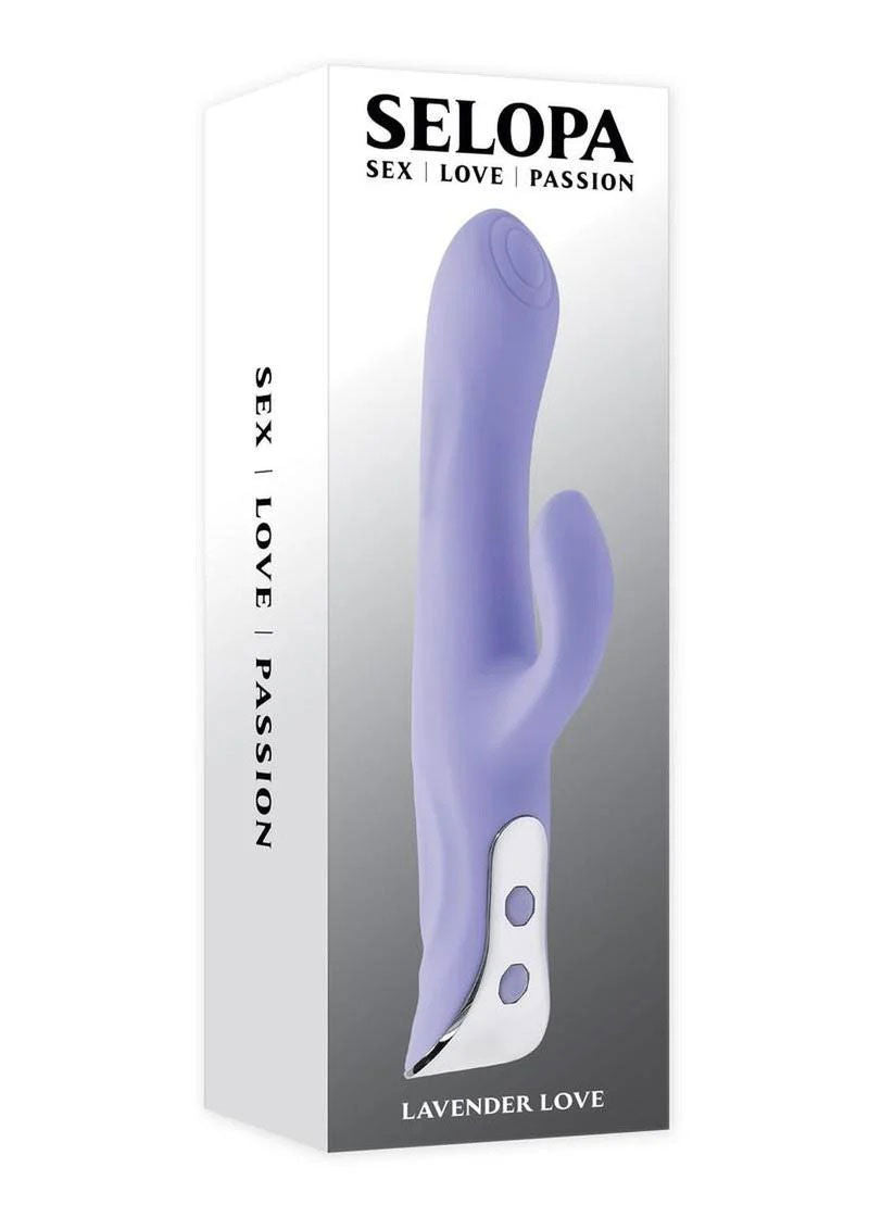 Lavender Love 9.18 Inch Waterproof Dual Motor Flexible Rechargeable Vibrator Purple > Vibrators > Ladies > Rabbit