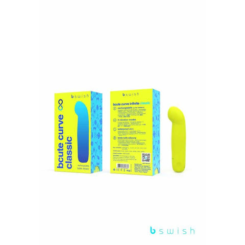 Bcute Curve Infinite Classic Citrus Yellow Waterproof Vibrator Vibrators - G Spot
