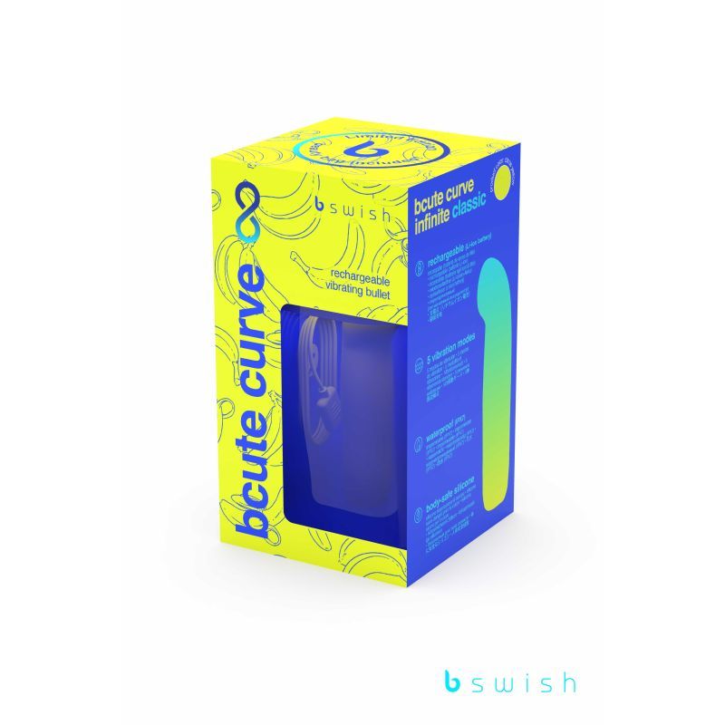 Bcute Curve Infinite Classic Limited Edition Citrus Yellow 5.5 Inch Vibrators - G Spot