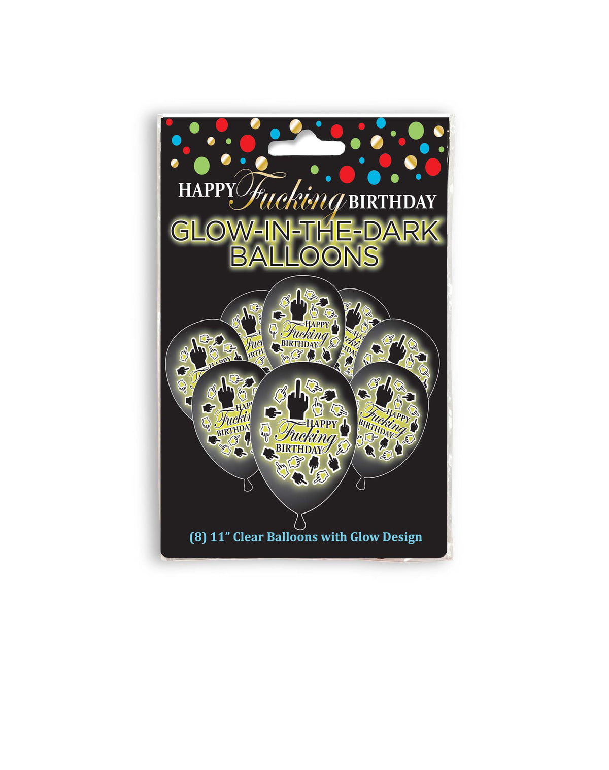 Glow In The Dark Happy Birthday Balloons 28 cm – Illuminated Party Balloons Default Title > Novelties > Party Supplies