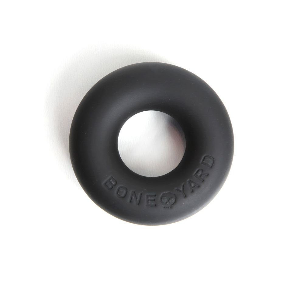 Boneyard Ultimate Silicone Cock Ring Black 20mm Internal Diameter > Cock Ring > Single