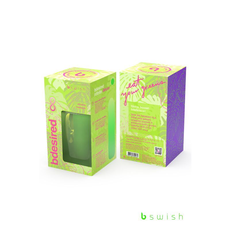 Bdesired Infinite Deluxe Paradise Green Vibrator 8 Inches Secondary image
