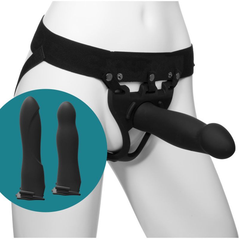 Be Ready 4 Piece 8 Inch Hollow Silicone Strap-On Set > Dildos > Hollow Strap Ons