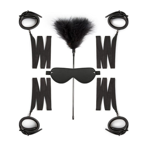 Beginners Bondage Fantasy Kit for Intimate Exploration Black > Bondage Gear > Restraints