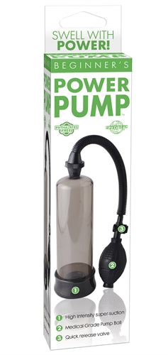 Beginner's Power Pump Smoke Penis Pump - 7.5" x 2.1" Insertable > Pumps > Penis Pumps