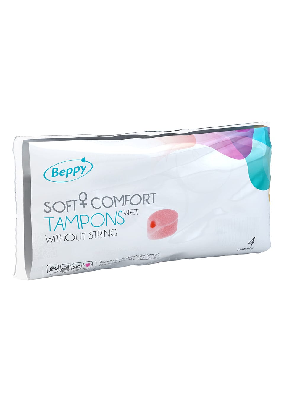 Beppy Soft+Comfort Wet 4 Pc Action Sponges Pack > Essentials > Menstrual Products Main image