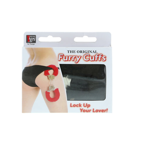 Black Furry Metal Handcuffs With Plush Lining For Couples > Bondage Gear > Handcuffs