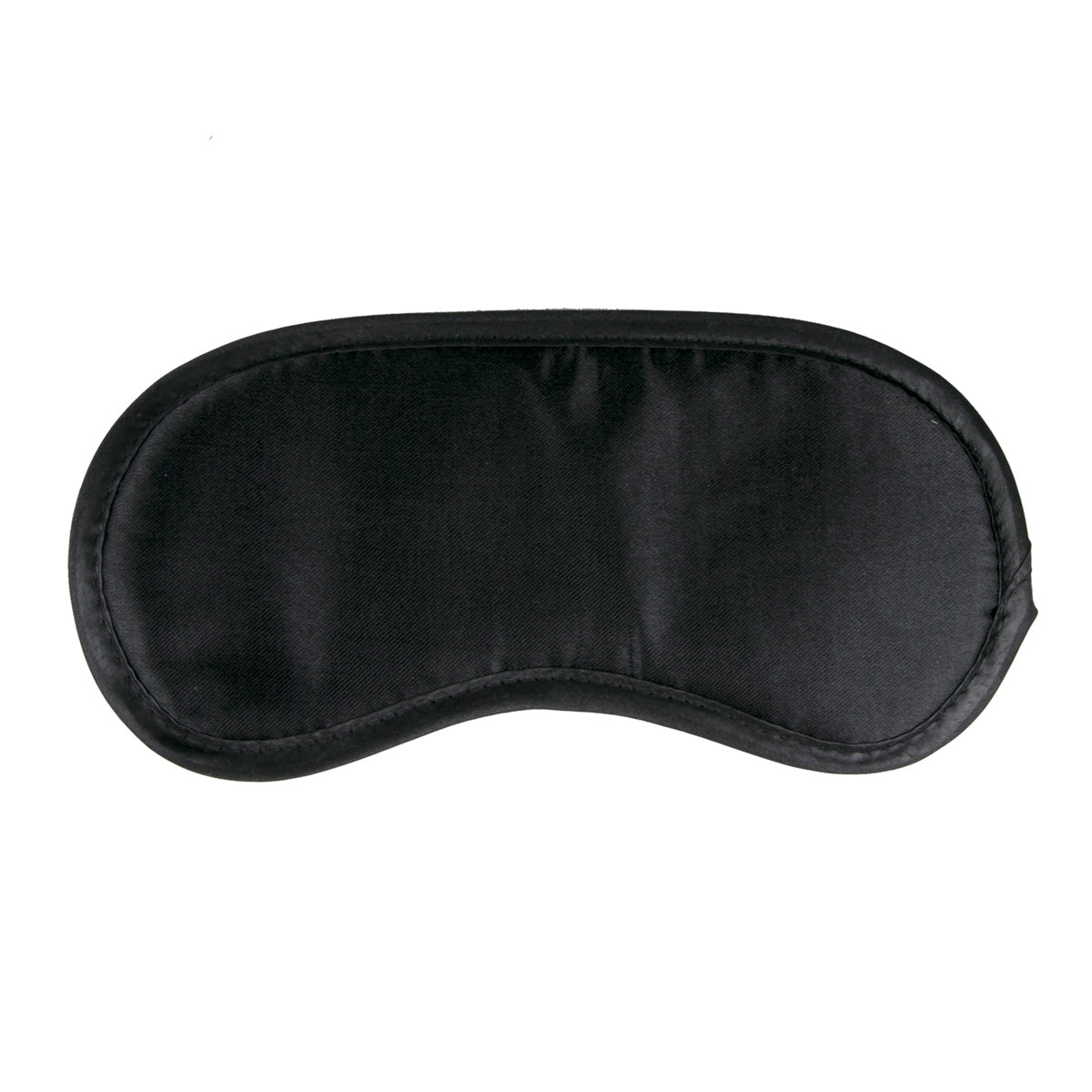 Black Satin Eye Mask for Sensory Deprivation and Intimacy Blindfold