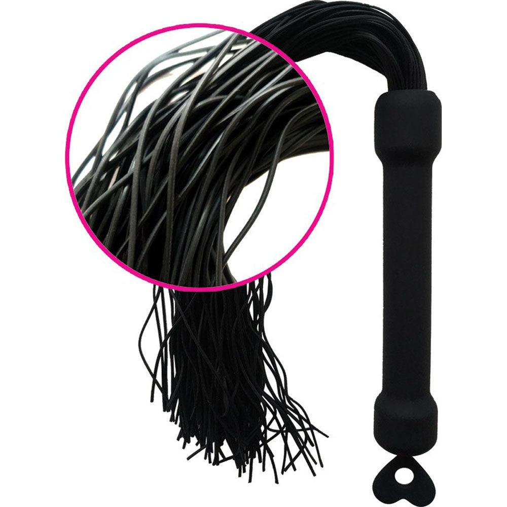 Whip It Play Whip – Silicone Tassel Whip with Comfortable Grip Erotic Accessory > Bondage Gear > Whips & Floggers Main image