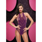 Bling Bling Fishnet Bodysuit in Purple > Clothes > Bodies and Playsuits