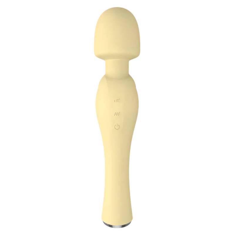 Blossom Wand Massager Yellow 21cm Silicone 20 Modes Default Title Electric Massager