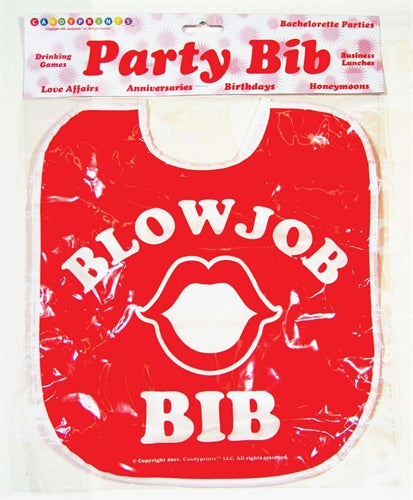Blow Job Bib Novelty Accessory Oversized Cheeky Slogan Party Bib Fun Accessory Secondary image