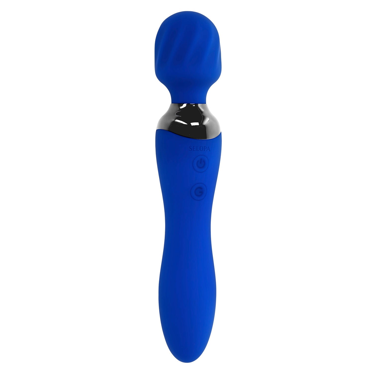 Blue Belle Double-Ended Vibrator with 7 Speeds USB Rechargeable Vibrators - G Spot