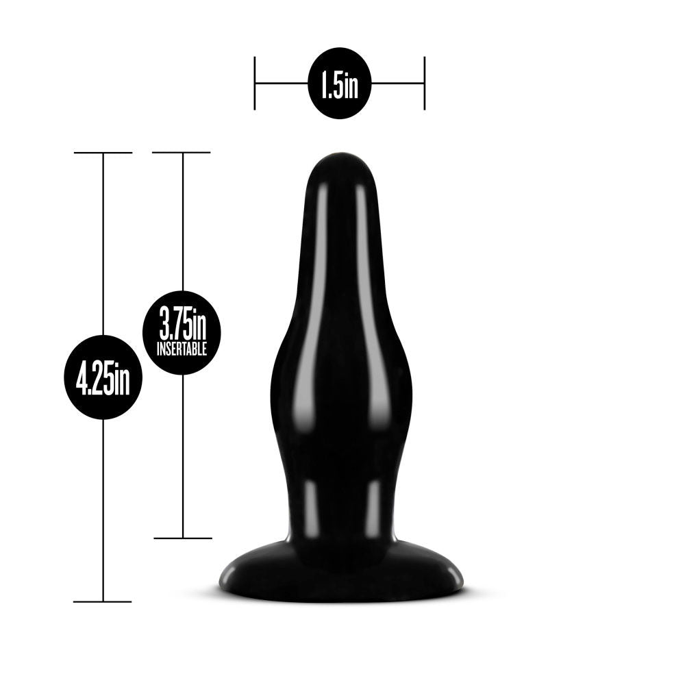 Blush Anal Adventures Pleasure Plug Black for Comfortable Use > Anal Range > Butt Plugs